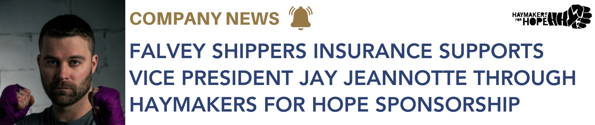 falvey shipper's jay jeanotte haymakers for hope